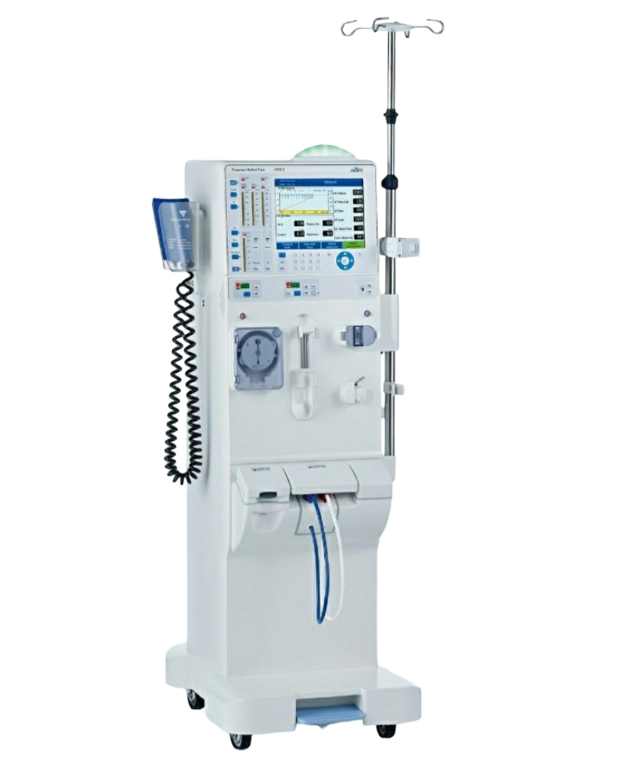 Patient receiving dialysis care